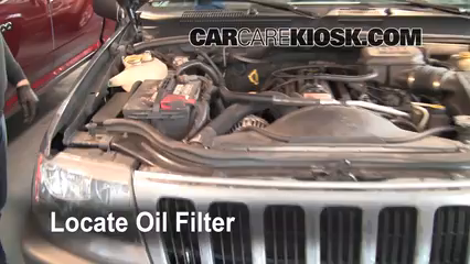 How do you change the oil in a 2004 Jeep Cherokee?